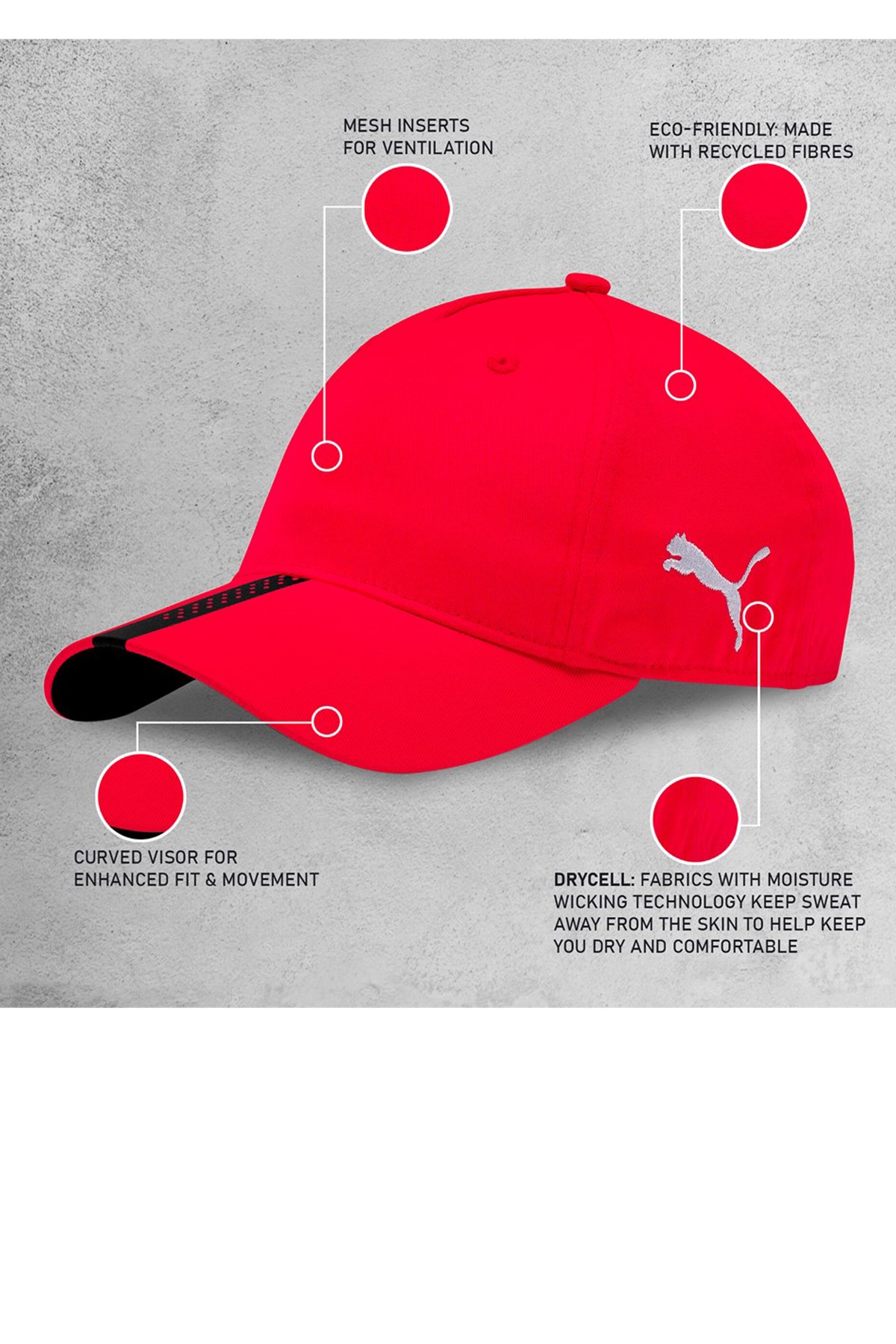 Puma Liga Cap Erkek Şapka 02235601 Kırmızı
