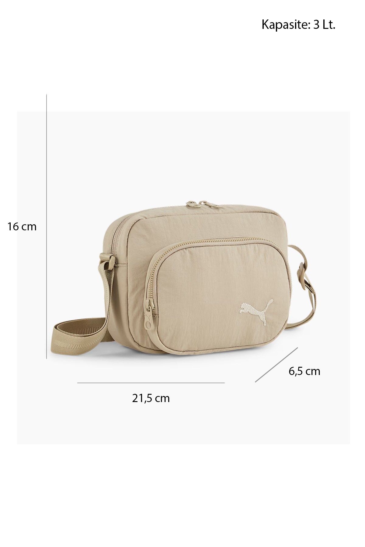 Puma Core Her Compact Kadın Omuz Çantası 09028406 Bej