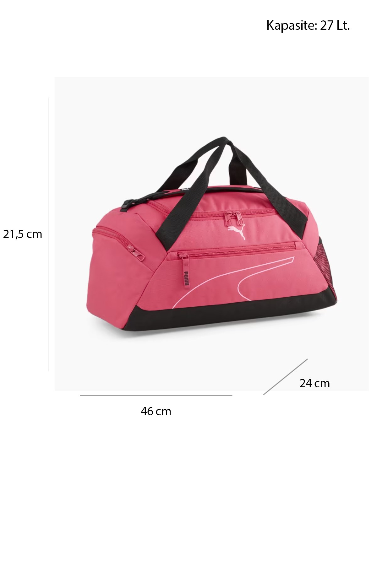 Puma Fundamentals Sports Bag S Kadın Spor Çantası 09033103 Pembe