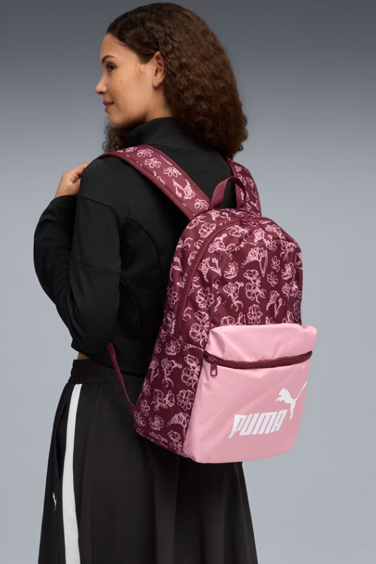 Puma Phase Aop Unisex Sırt Çantası 09116924 Pembe