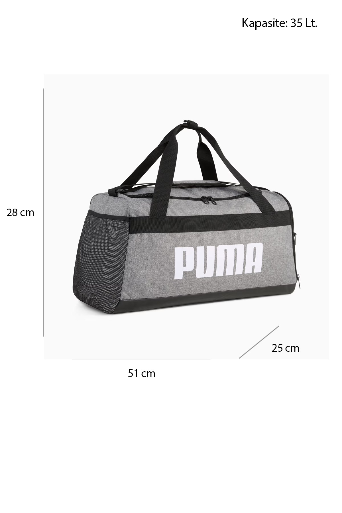 Puma Challenger Heat Unisex Spor Çanta Gri