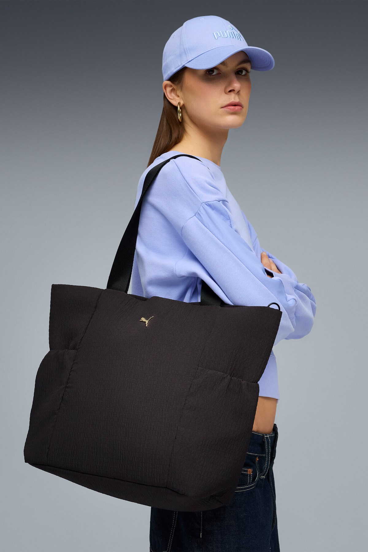 Puma Up Shopper Kadın Omuz Çantası 09217801 Siyah