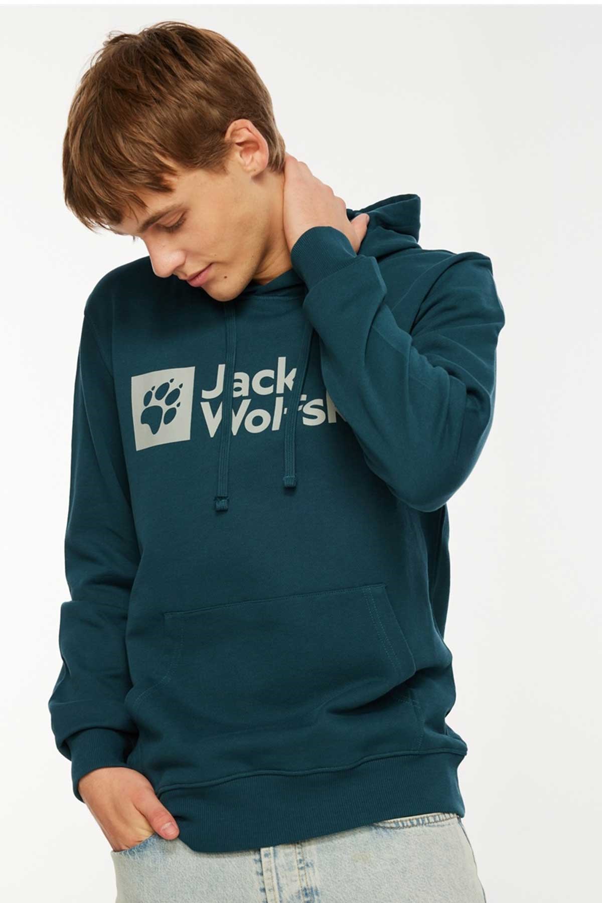 Jack Wolfskin Arthur Hoody Erkek Sweatshirt 1000001TR-4167 Yeşil