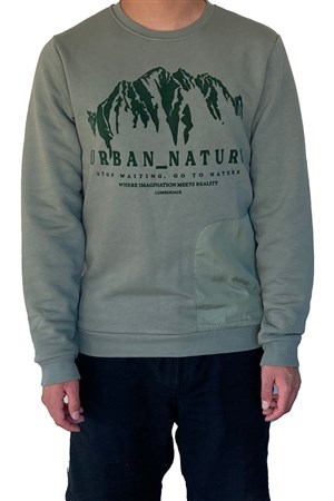 Lumberjack M-Cg556 Nature Erkek Sweatshirt 100002636 Haki