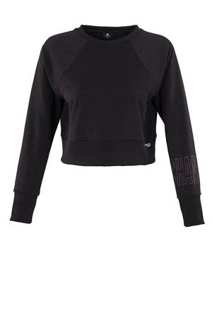 Lumberjack 0W Marta Sleeve Detaıl Kadın Sweatshirt 100559793 Siyah