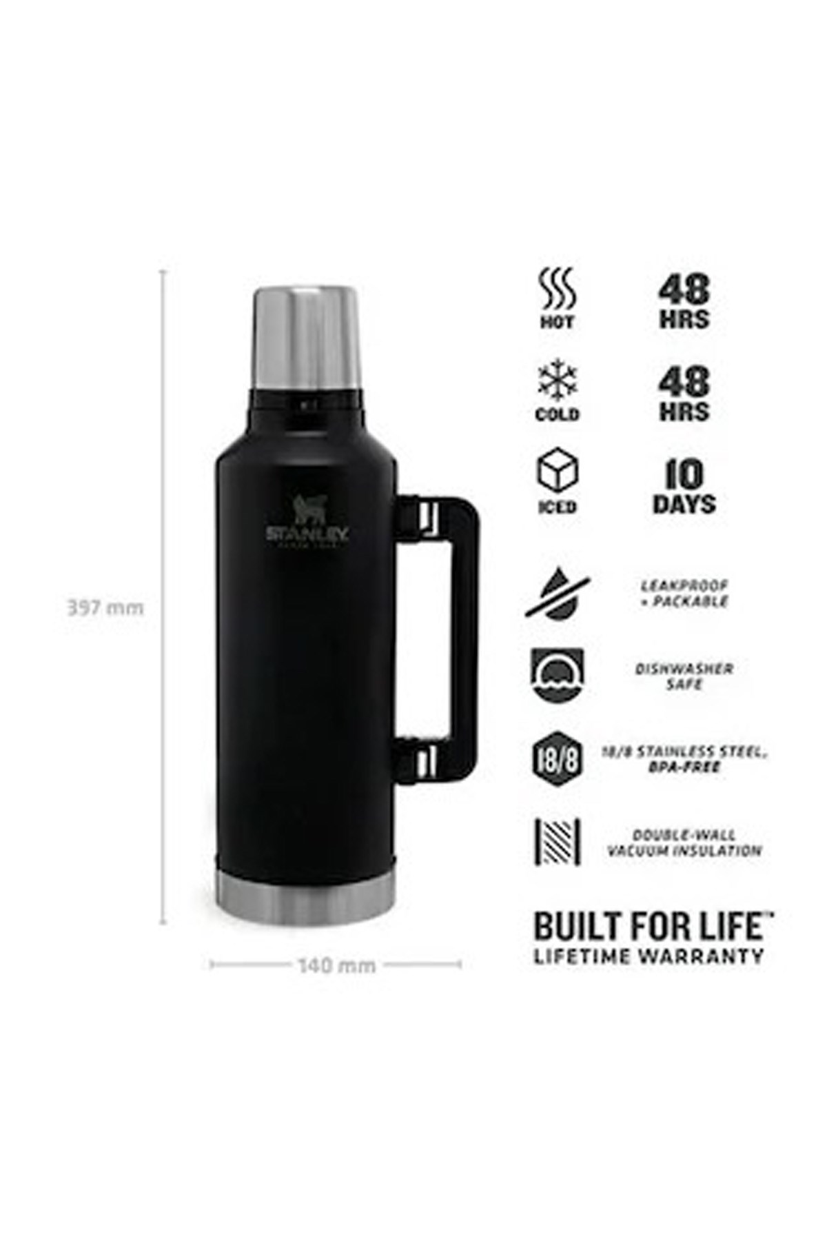 Stanley Classic Legendary Termos 2,3 L 10-07935-045 Siyah
