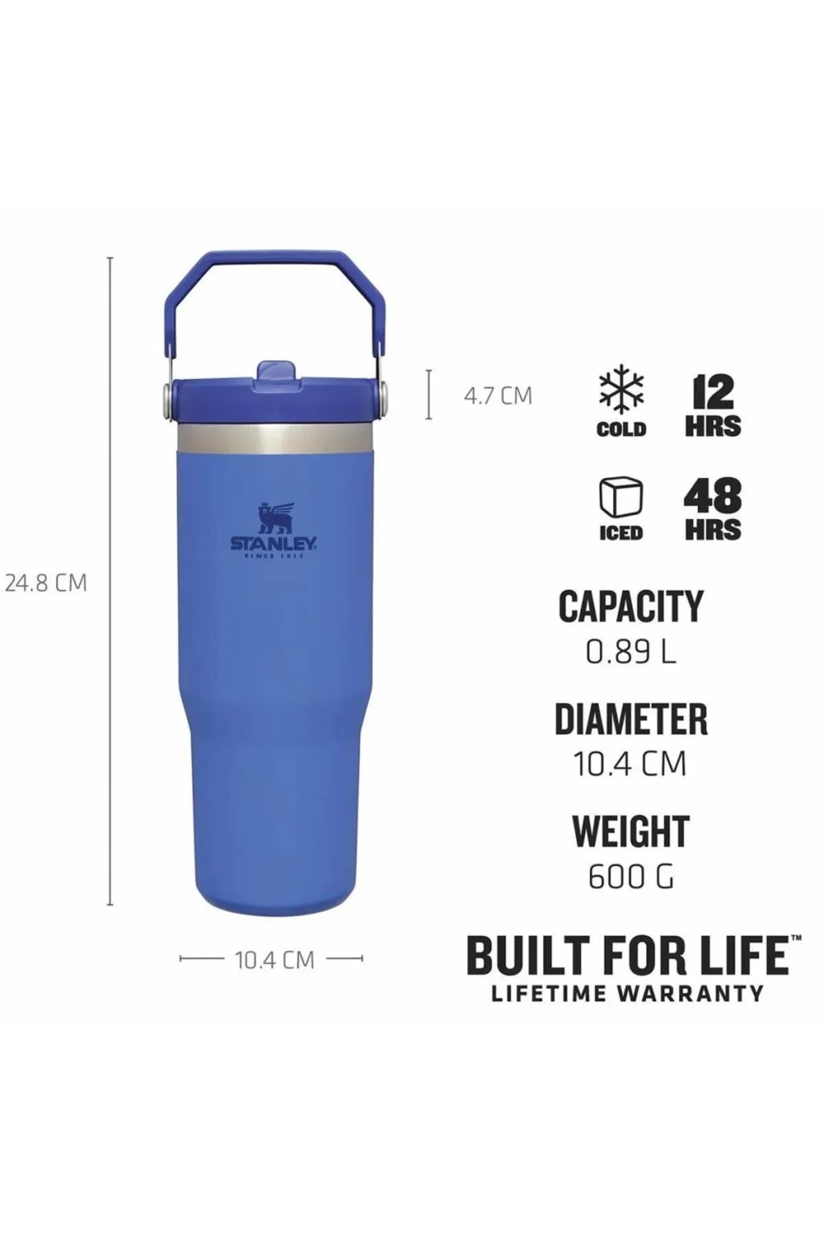 Stanley The Iceflow™ Flip Straw Tumbler 0.89L / 30Oz Mavi