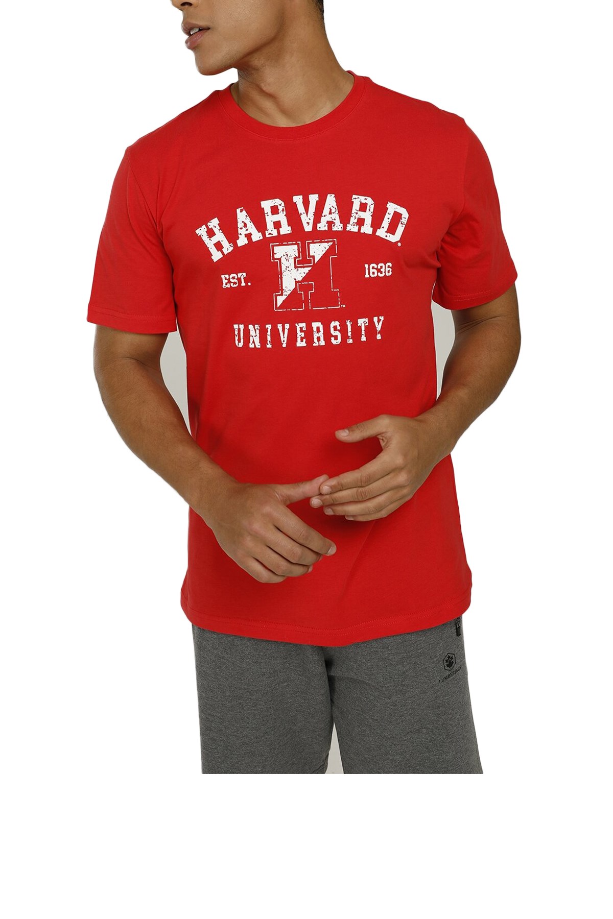 Lumberjack SN684 Harvard Erkek Tişört 101106038 Bordo