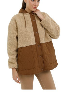 Lumberjack CT2008 Hannah Teddy Kadın Ceket 101194777 Kahverengi