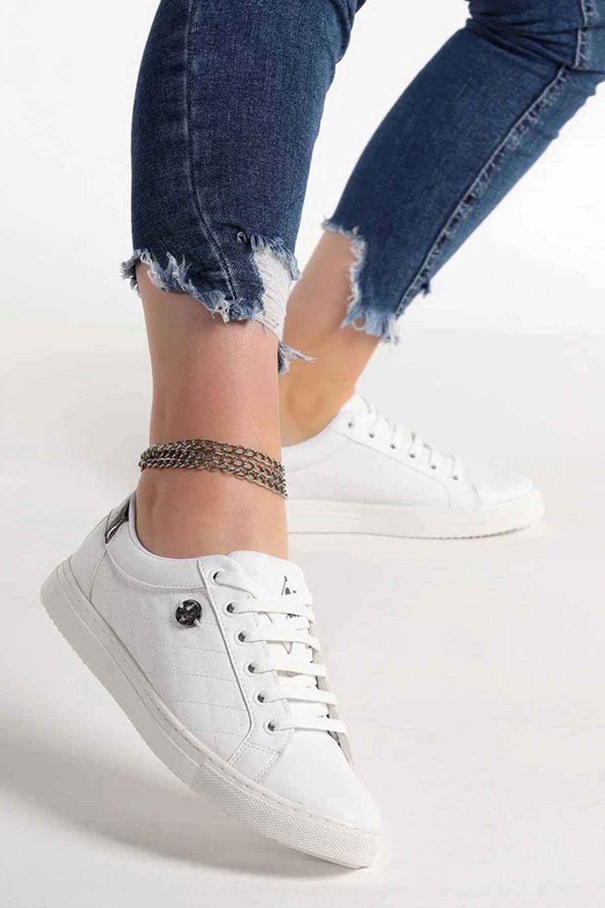 U.S. Polo Assn. Tiggy Kadın Ayakkabı 101341112 Beyaz