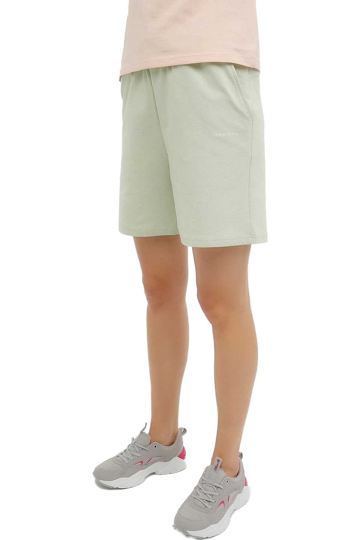 Lumberjack W-Ct144 Kadın Şort 101349497 Yeşil