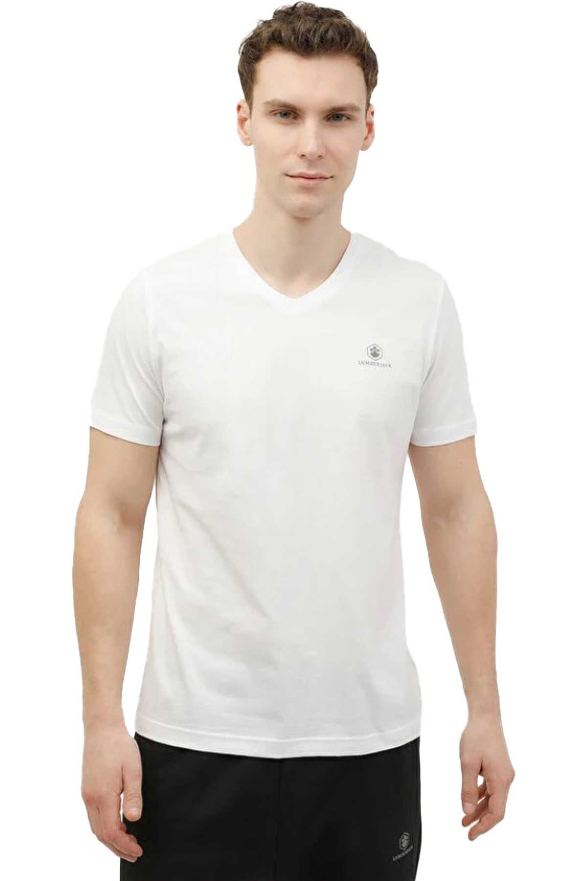 Lumberjack M-Ct106 Erkek Tişört 101349575 Beyaz