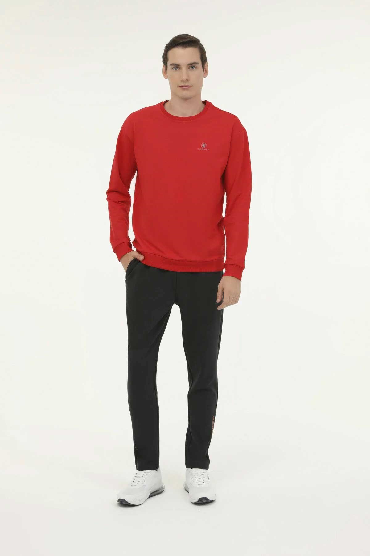 Lumberjack M-Sn75 Erkek Sweatshirt 101349762 Kırmızı