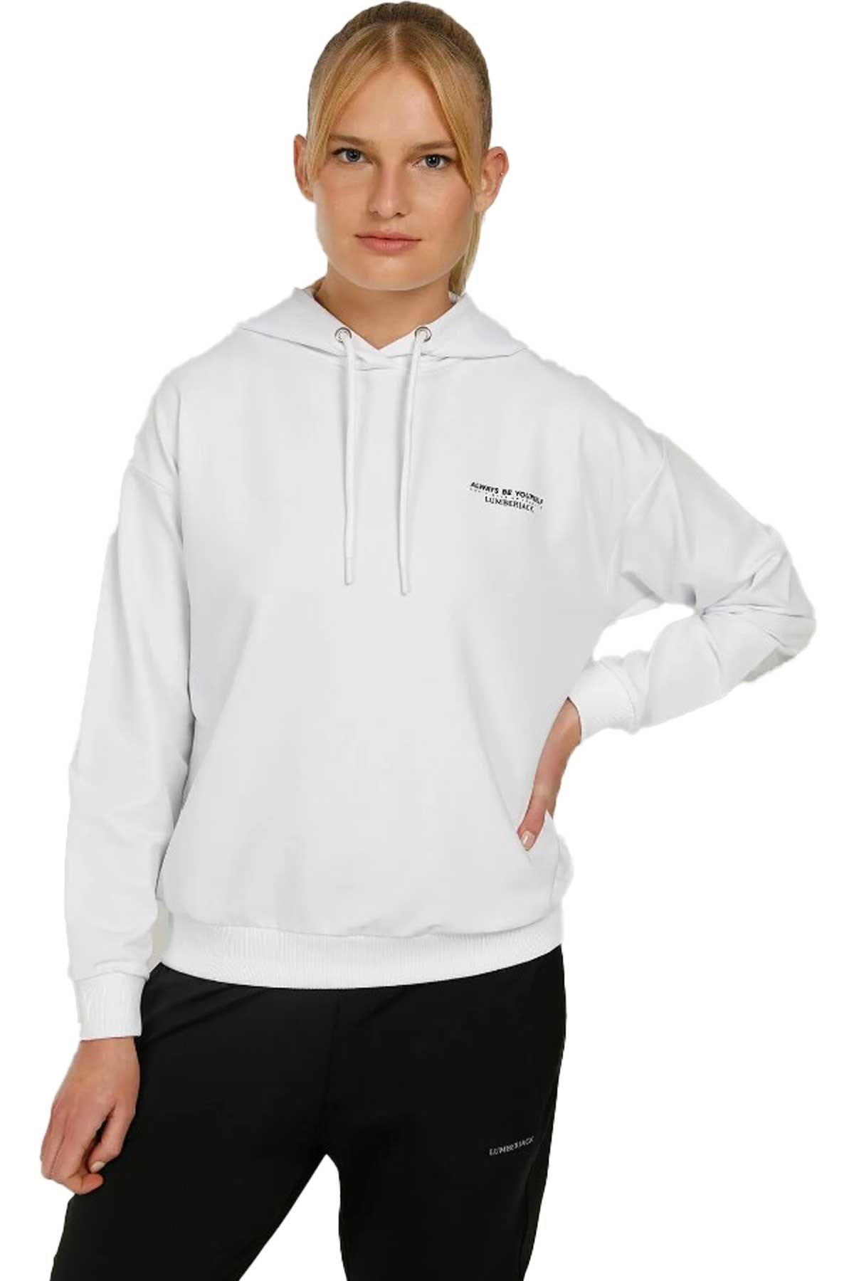 Lumberjack Anna 17Ct1179 Kadın Sweatshirt 101358695 Ekru