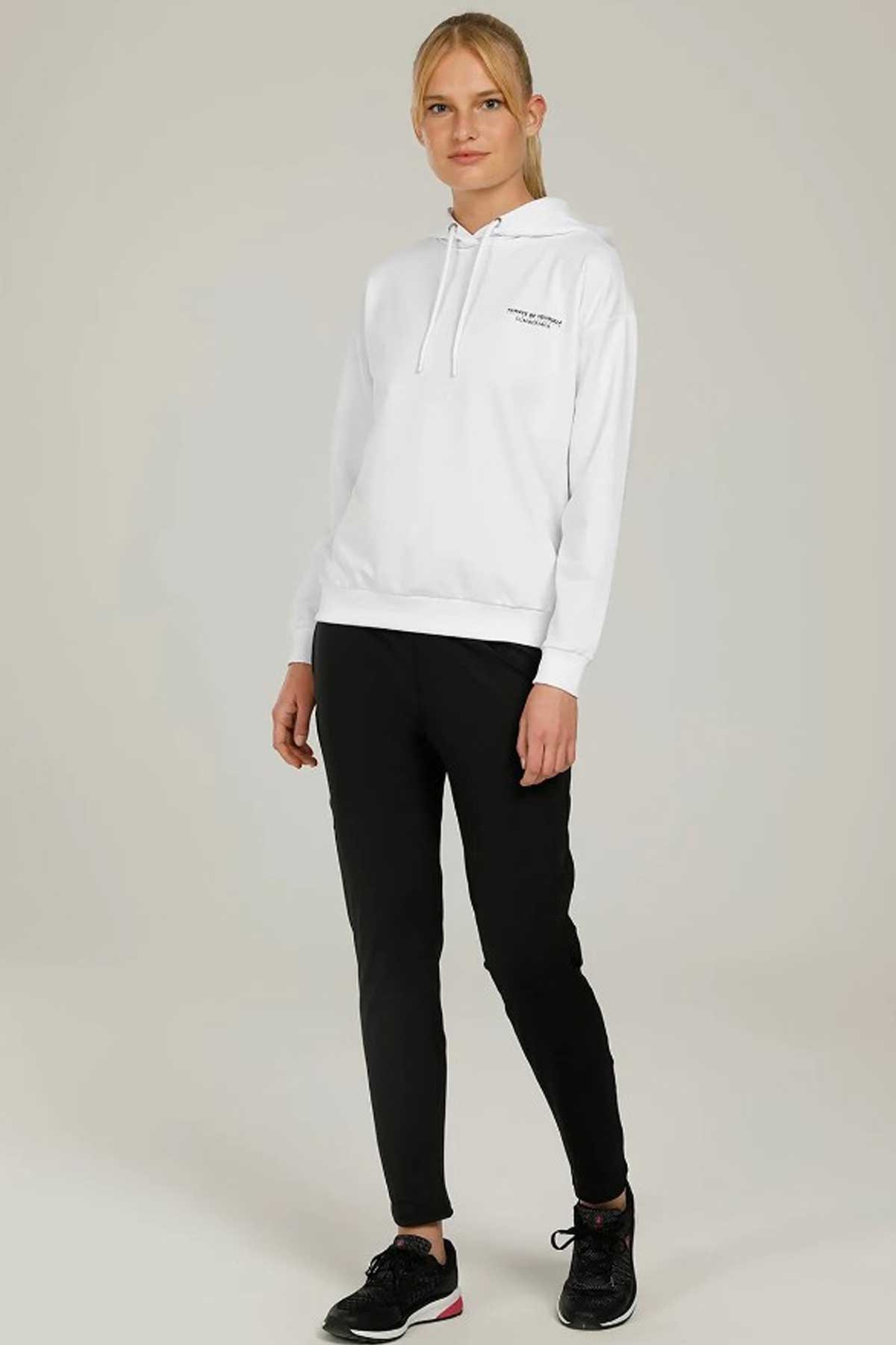 Lumberjack Anna 17Ct1179 Kadın Sweatshirt 101358695 Ekru