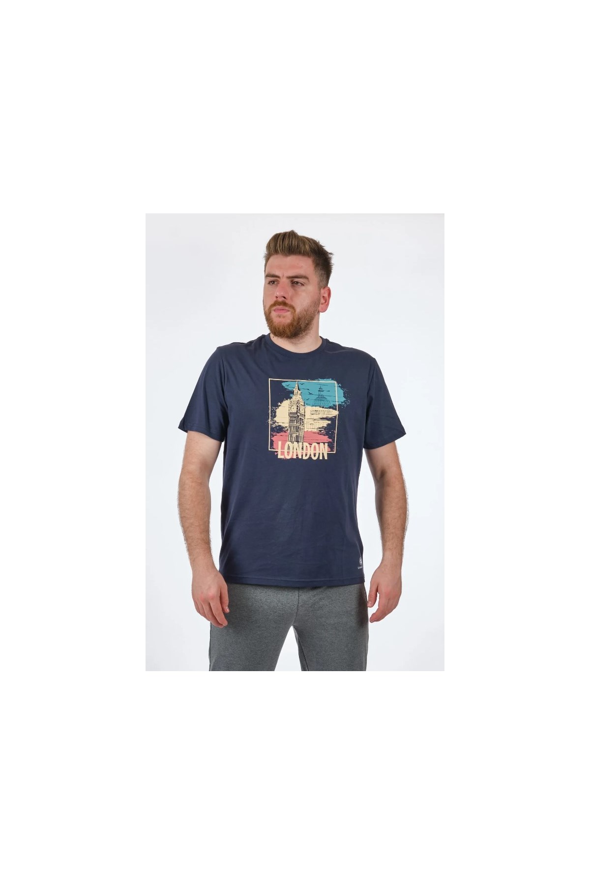 Lumberjack London 11Otbl26 Erkek Tişört 101358989 Lacivert