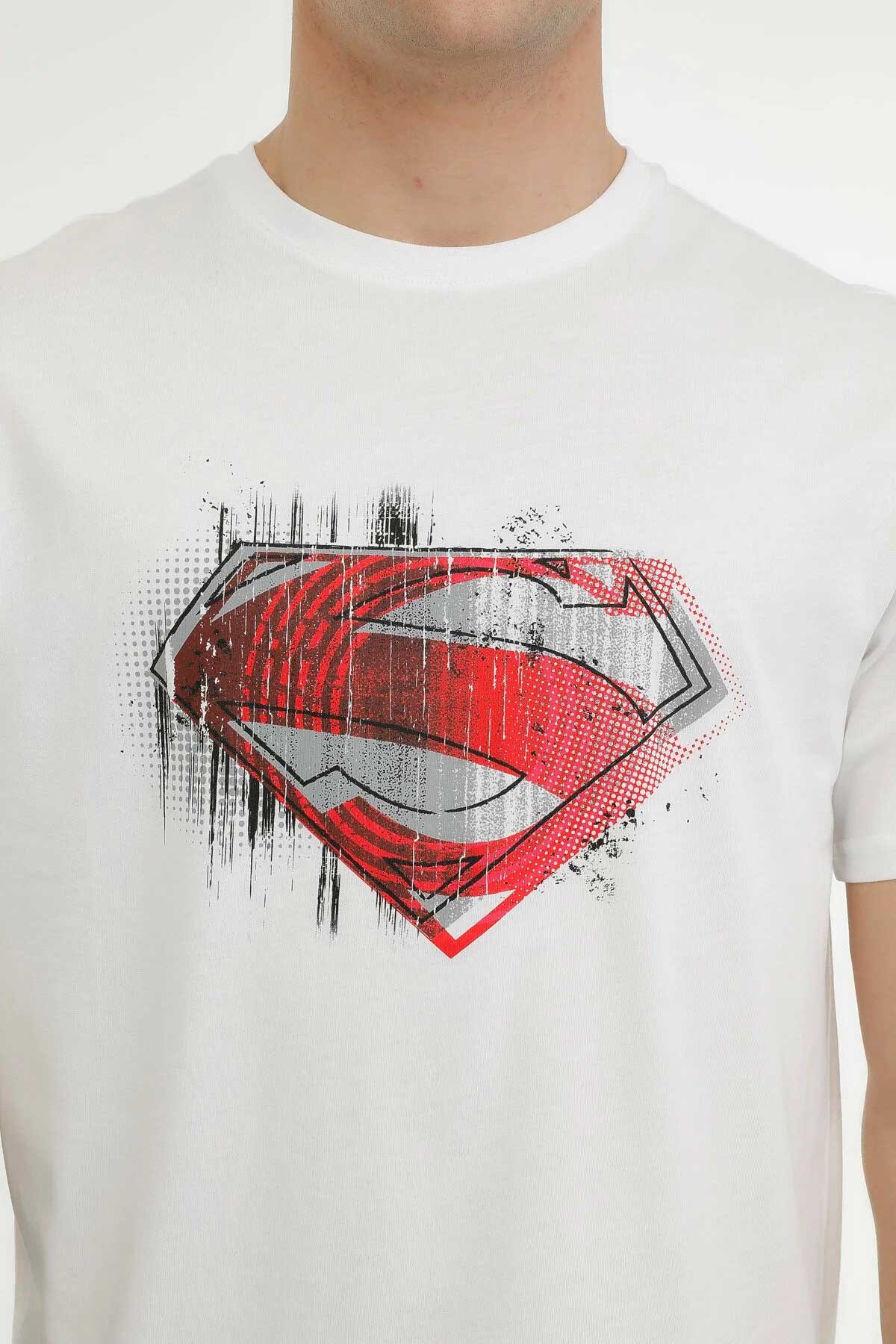 Lumberjack Superman 11Spdm07 Erkek Tişört 101358997 Beyaz