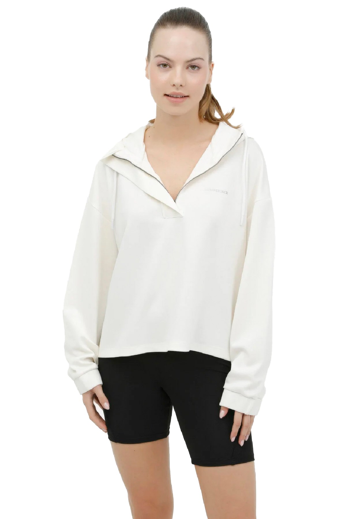 Lumberjack Camila 17Ct694 Kadın Sweatshirt 101359990 Ekru