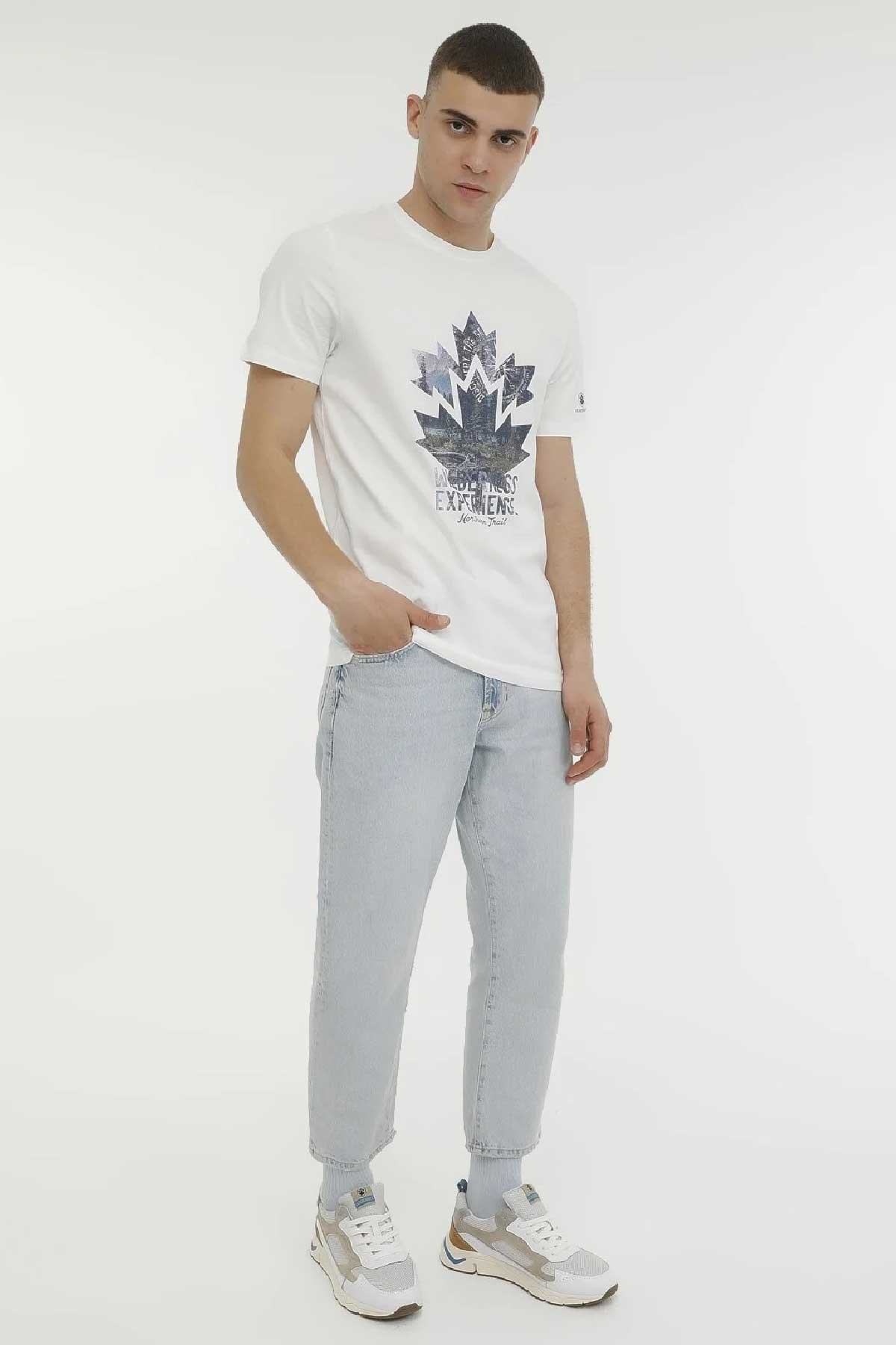 Lumberjack Alfu 11Urbng13 Erkek Tişört 101364242 Beyaz