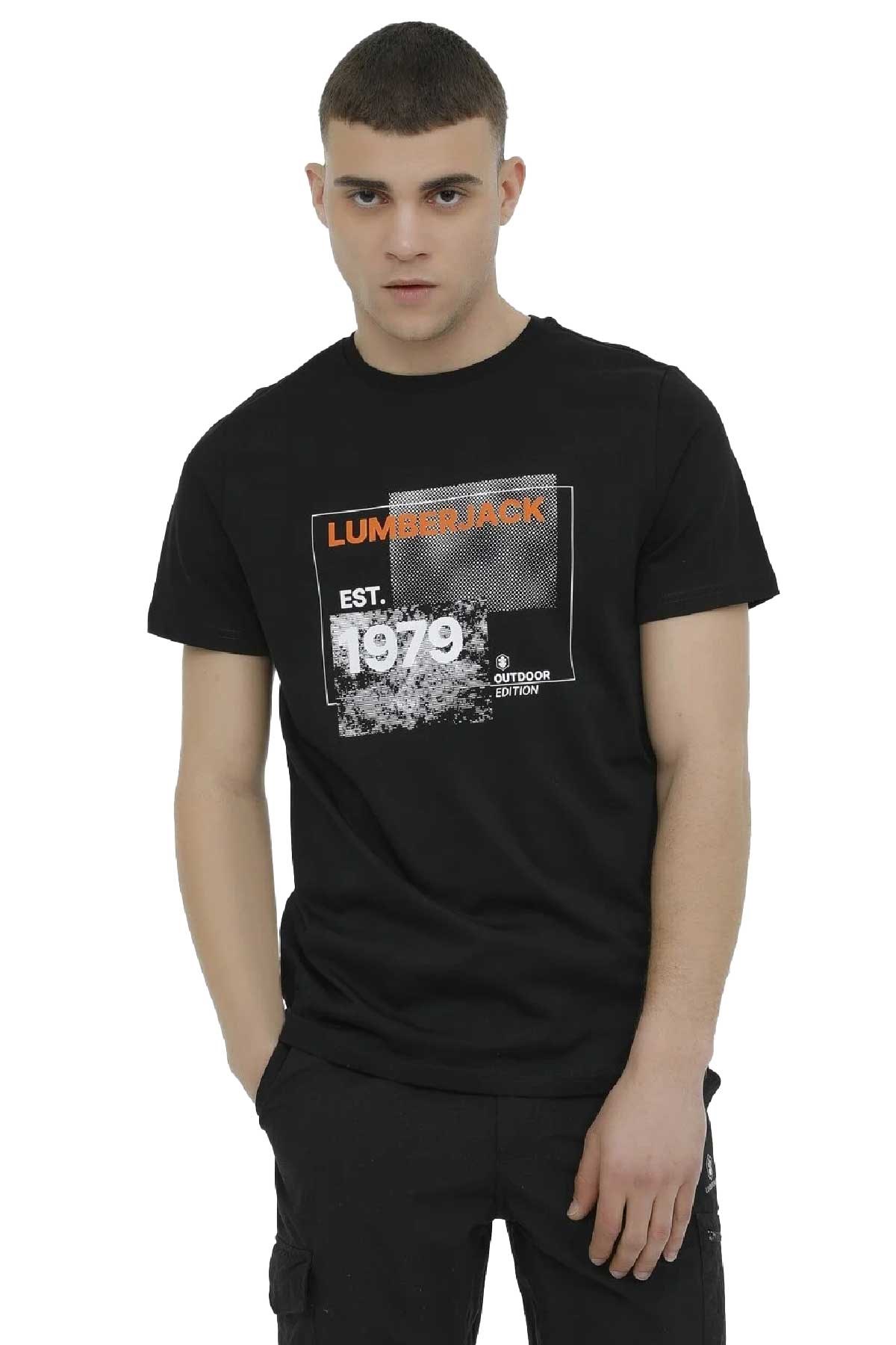 Lumberjack Zerko 11Urbna65 Erkek Tişört 101364380 Siyah