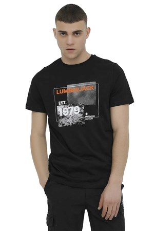 Lumberjack Zerko 11Urbna65 Erkek Tişört 101364380 Siyah