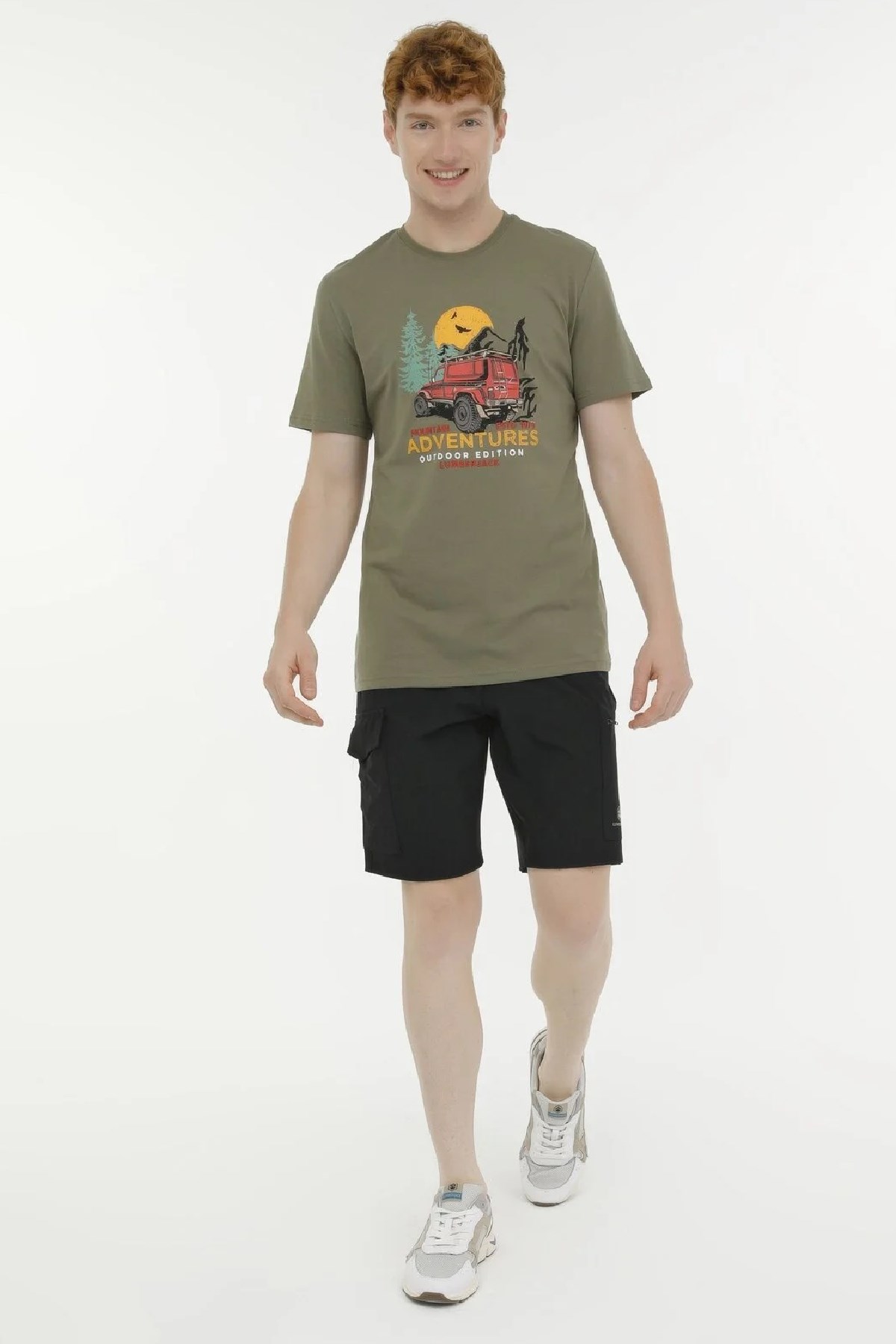 Lumberjack Garron 11Urbng100 Erkek Tişört 101364539 Haki