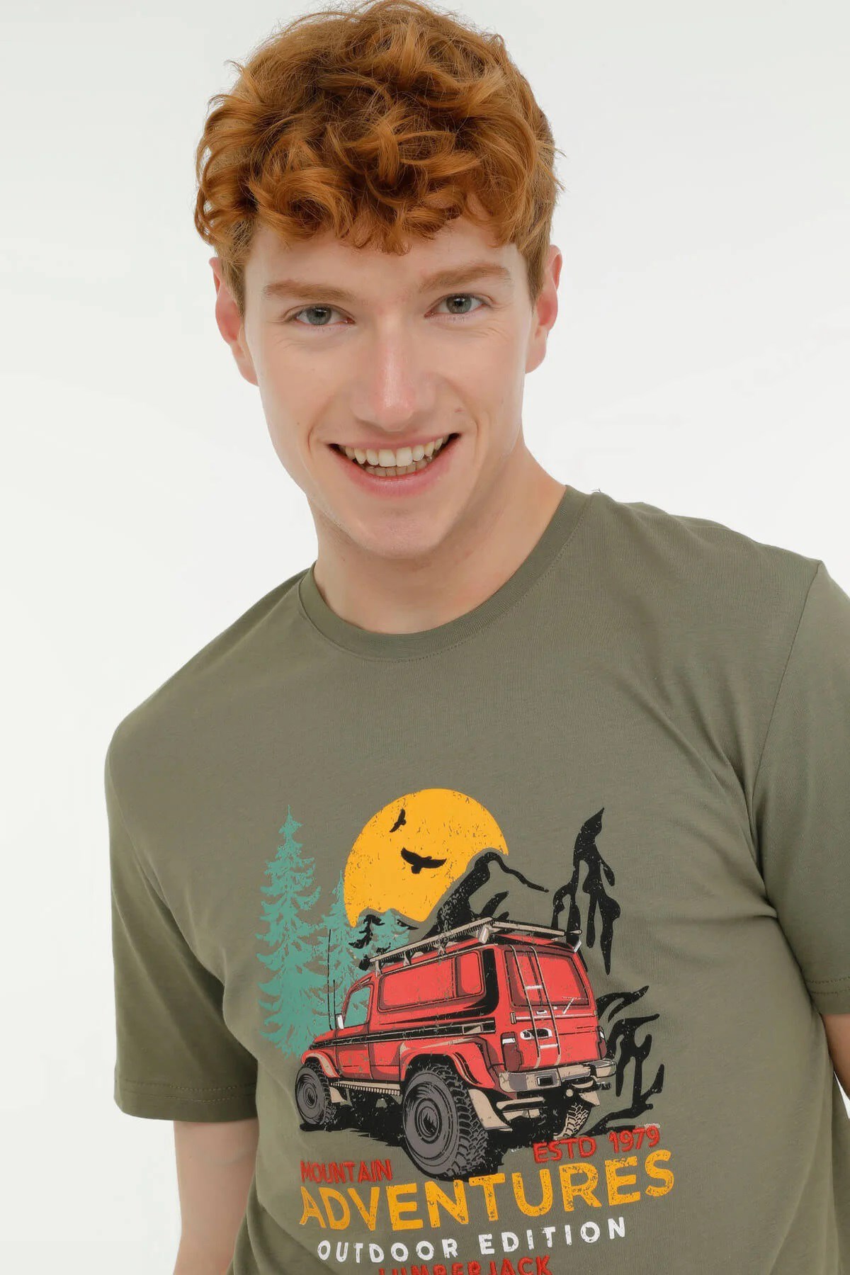 Lumberjack Garron 11Urbng100 Erkek Tişört 101364539 Haki