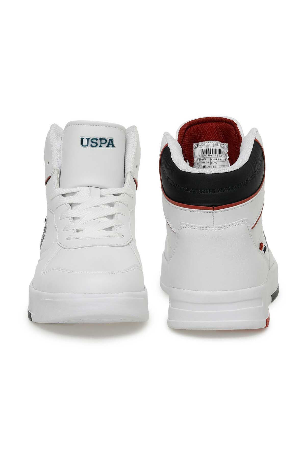 U.S. Polo Assn. Andrei Hi Erkek Ayakkabı 101389874 Beyaz