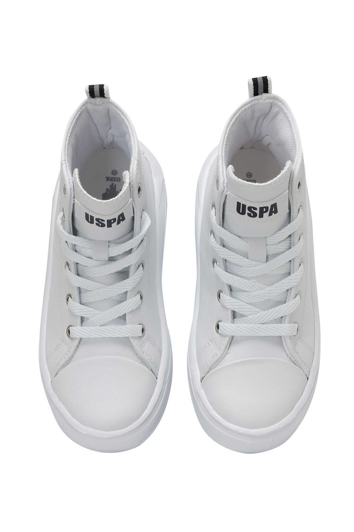 U.S. Polo Assn. Clementine Jr Pu Çocuk Ayakkabı 101390022 Beyaz