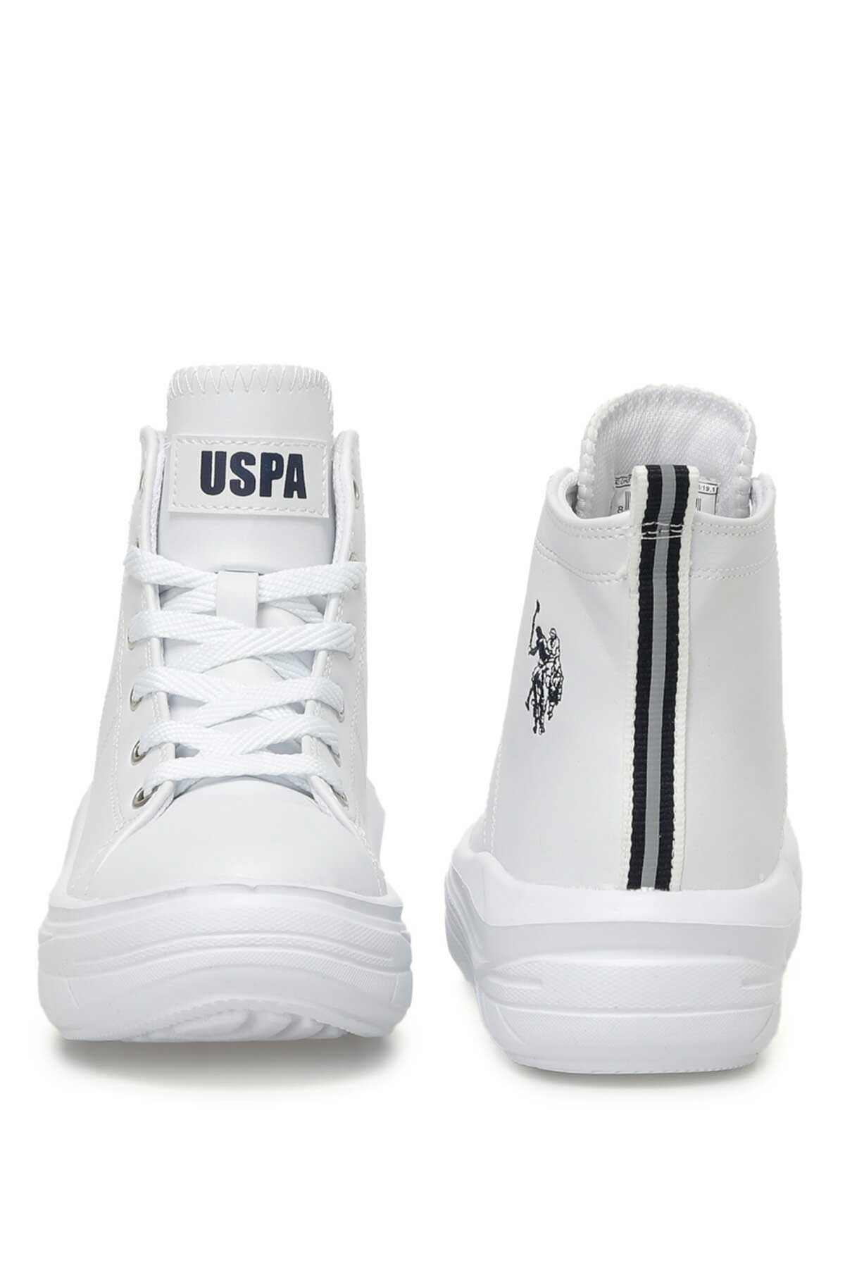 U.S. Polo Assn. Clementine Jr Pu Çocuk Ayakkabı 101390022 Beyaz