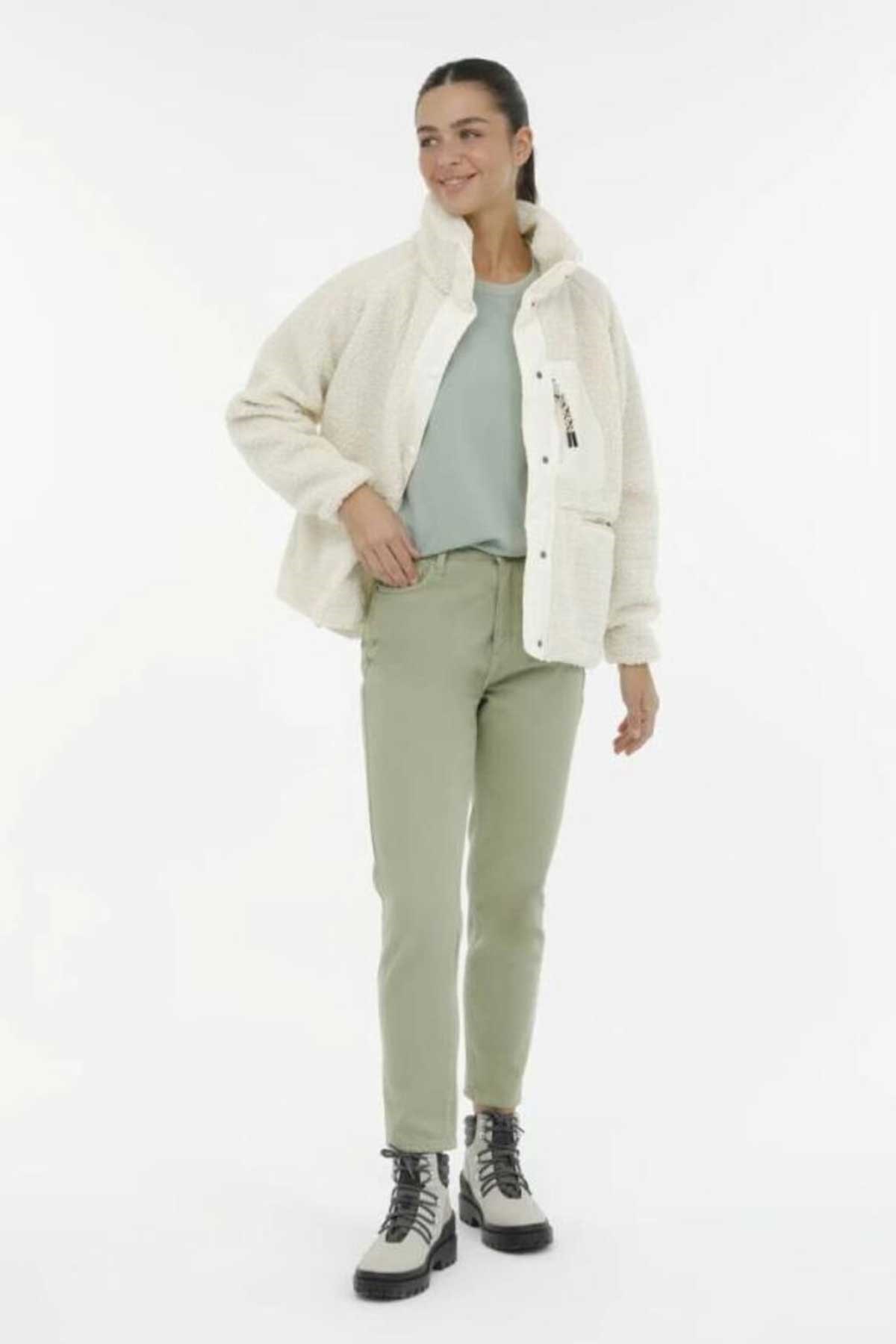Lumberjack Emma 6Ct2010 Kadın Mont 101398894 Ekru