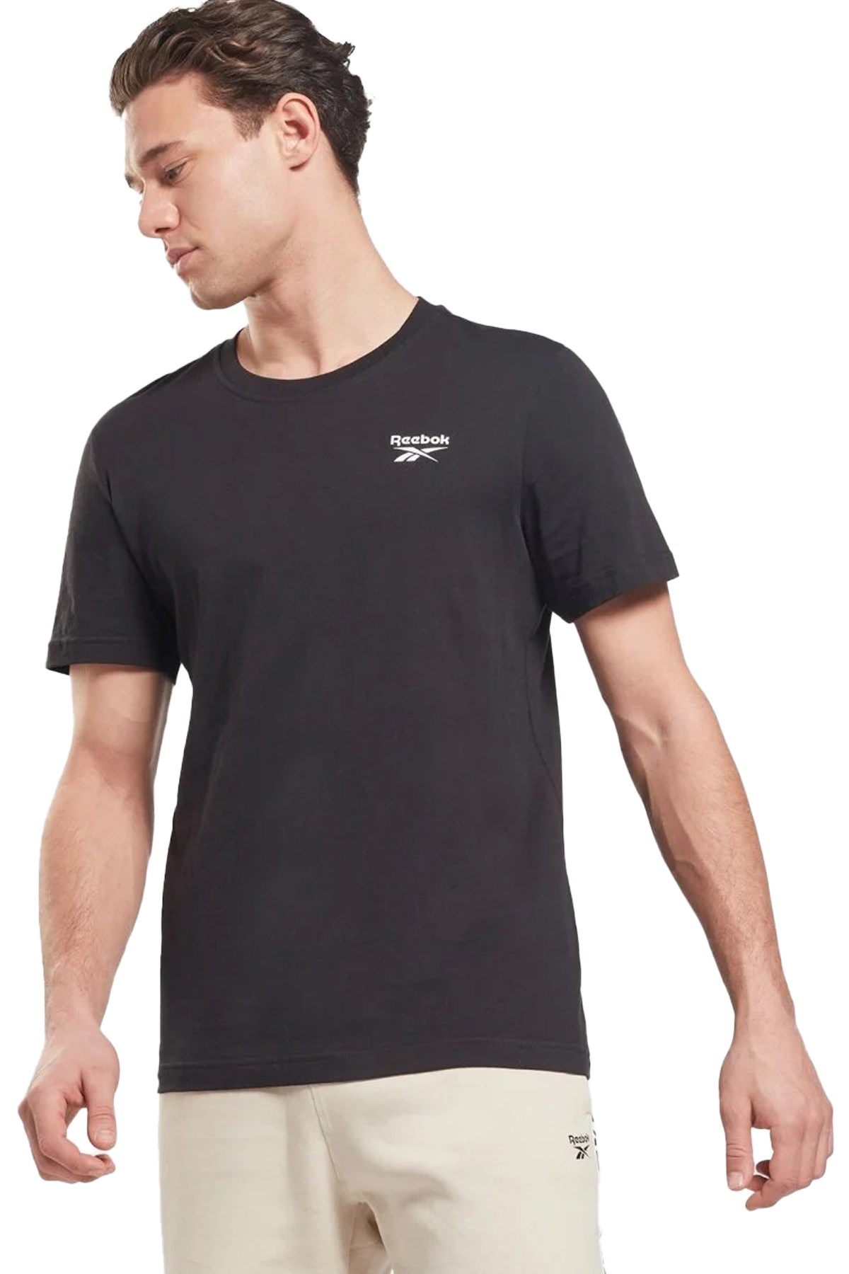 Reebok RI Left Chest Logo Erkek Tişört 101442950 Siyah