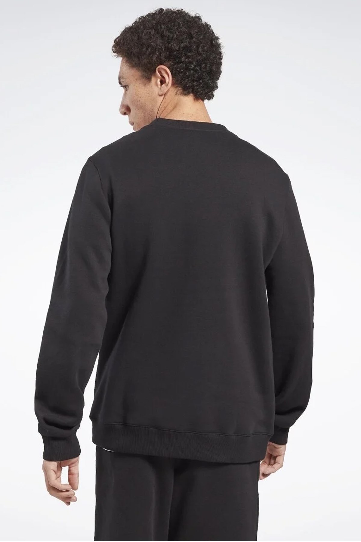 Reebok RI Flc Big Logo Cre Erkek Sweatshirt 101473871 Siyah