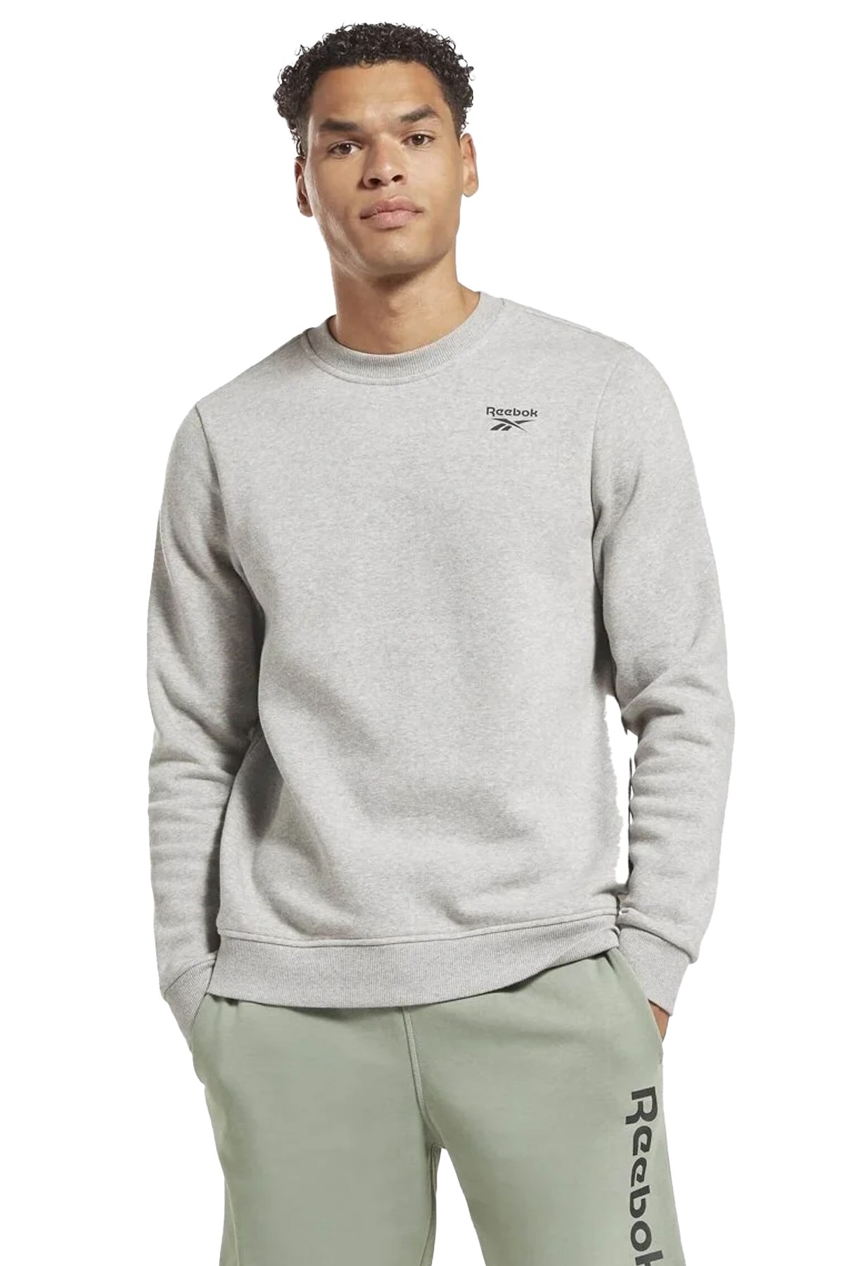 Reebok RI Left Chest Logo Erkek Sweatshirt 101474056 Gri