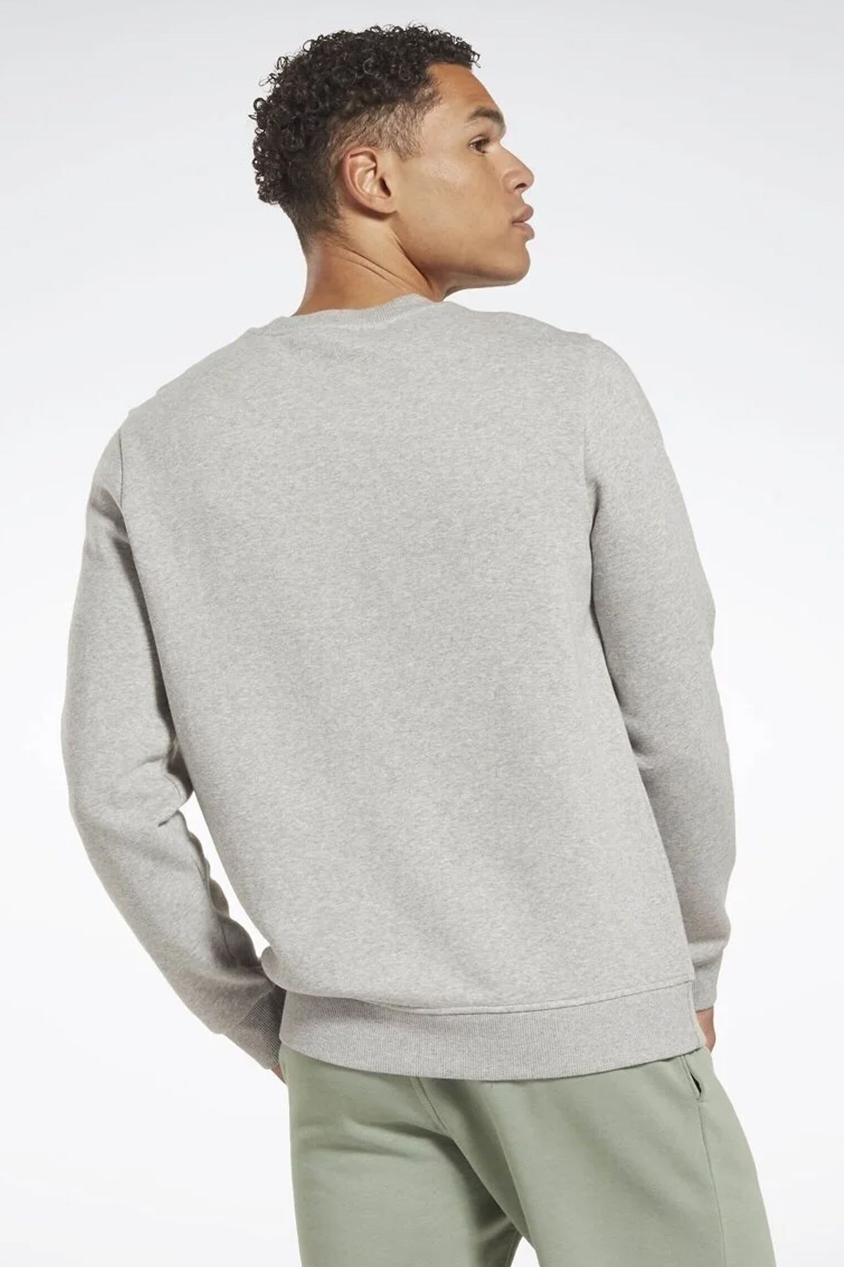 Reebok RI Left Chest Logo Erkek Sweatshirt 101474056 Gri