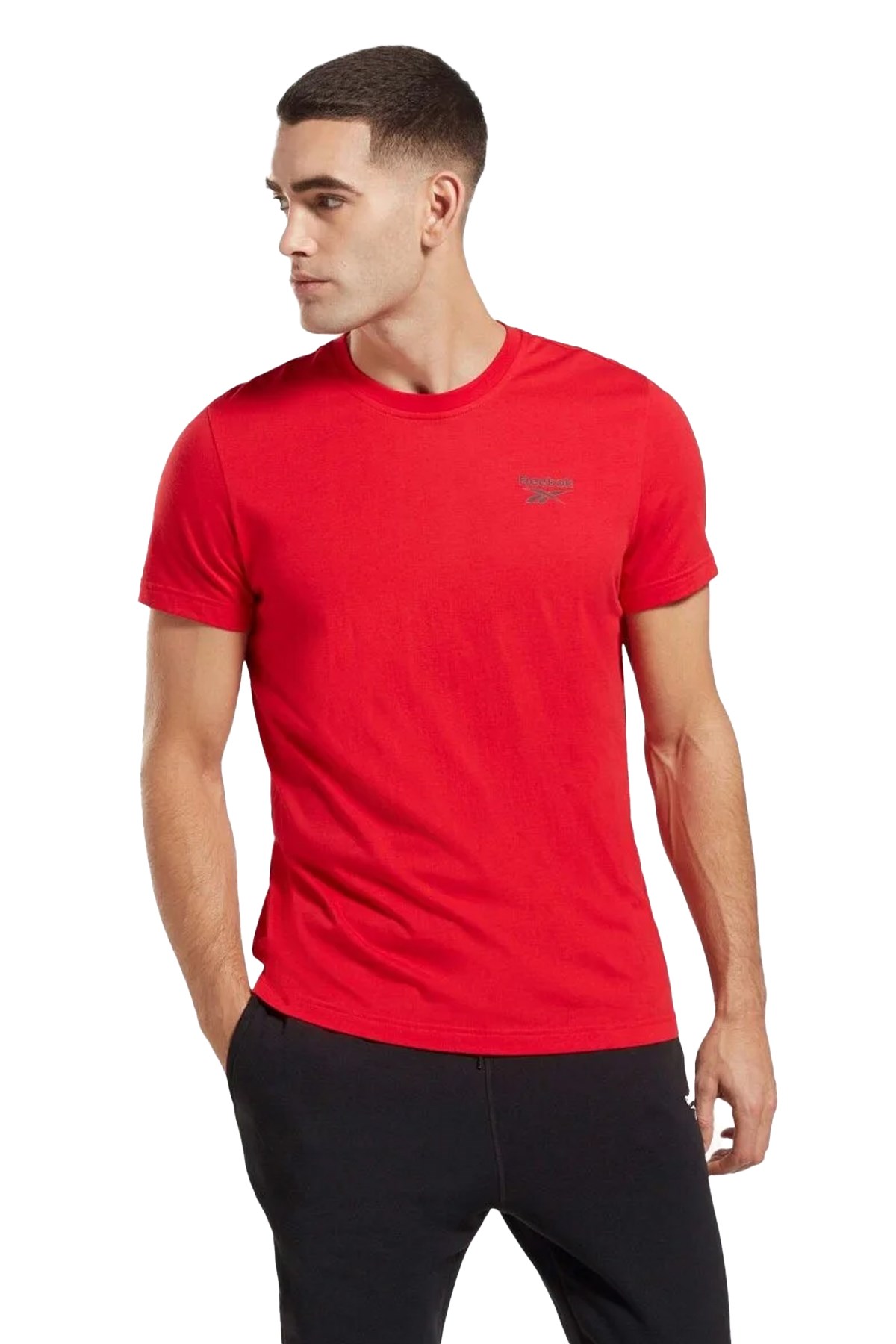 Reebok Ri Left Chest Logo Erkek Tişört 101476073 Kırmızı