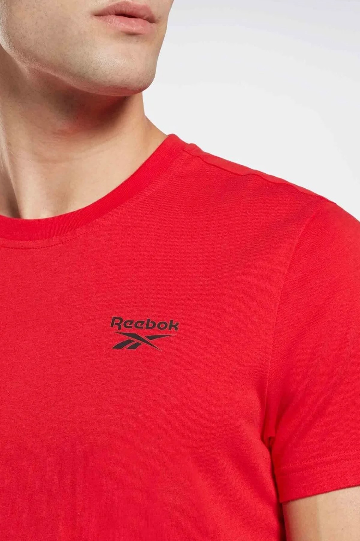 Reebok Ri Left Chest Logo Erkek Tişört 101476073 Kırmızı