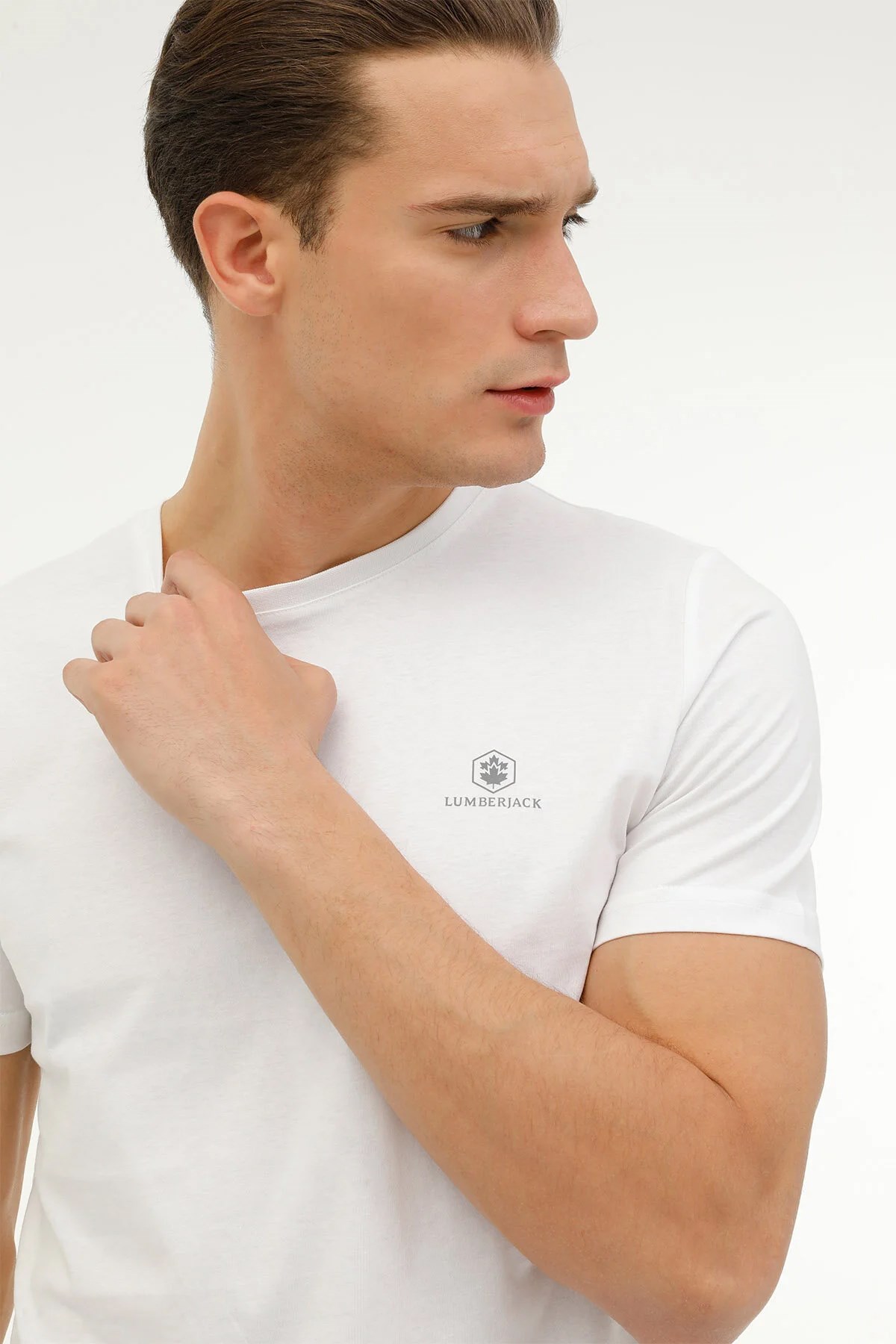 Lumberjack 4M M-CT102 Erkek Tişört 101497366 Beyaz