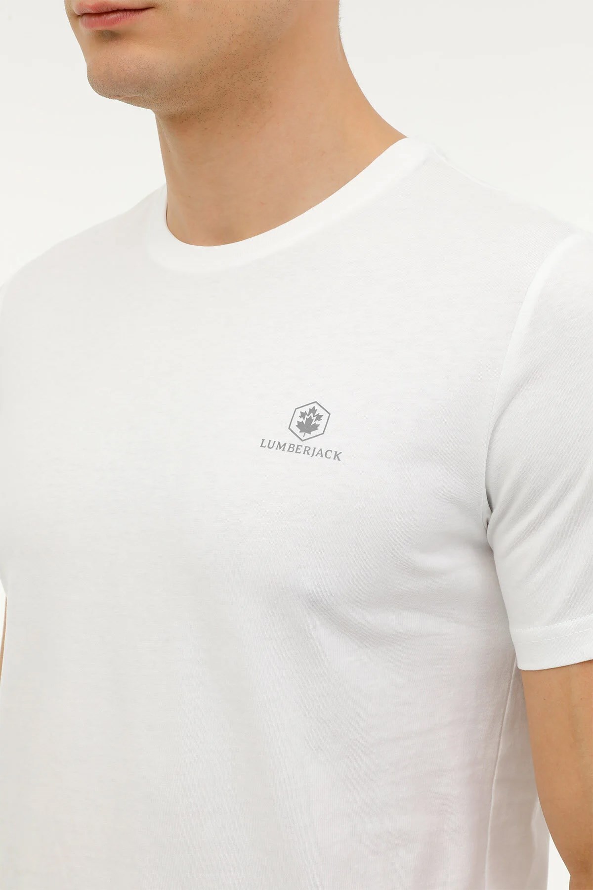 Lumberjack 4M M-CT102 Erkek Tişört 101497366 Beyaz