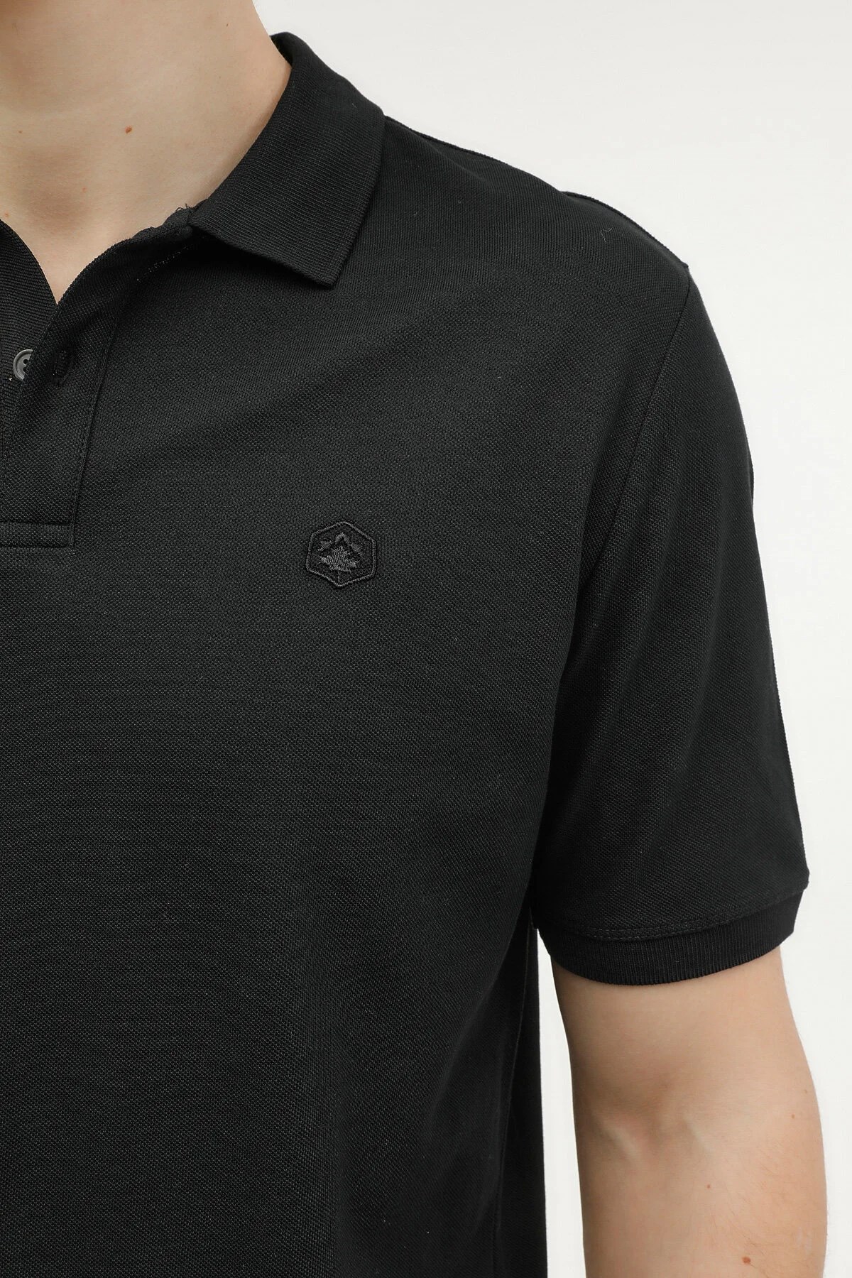 Lumberjack M-CT953 Erkek Polo Yaka Tişört 101497467 Siyah