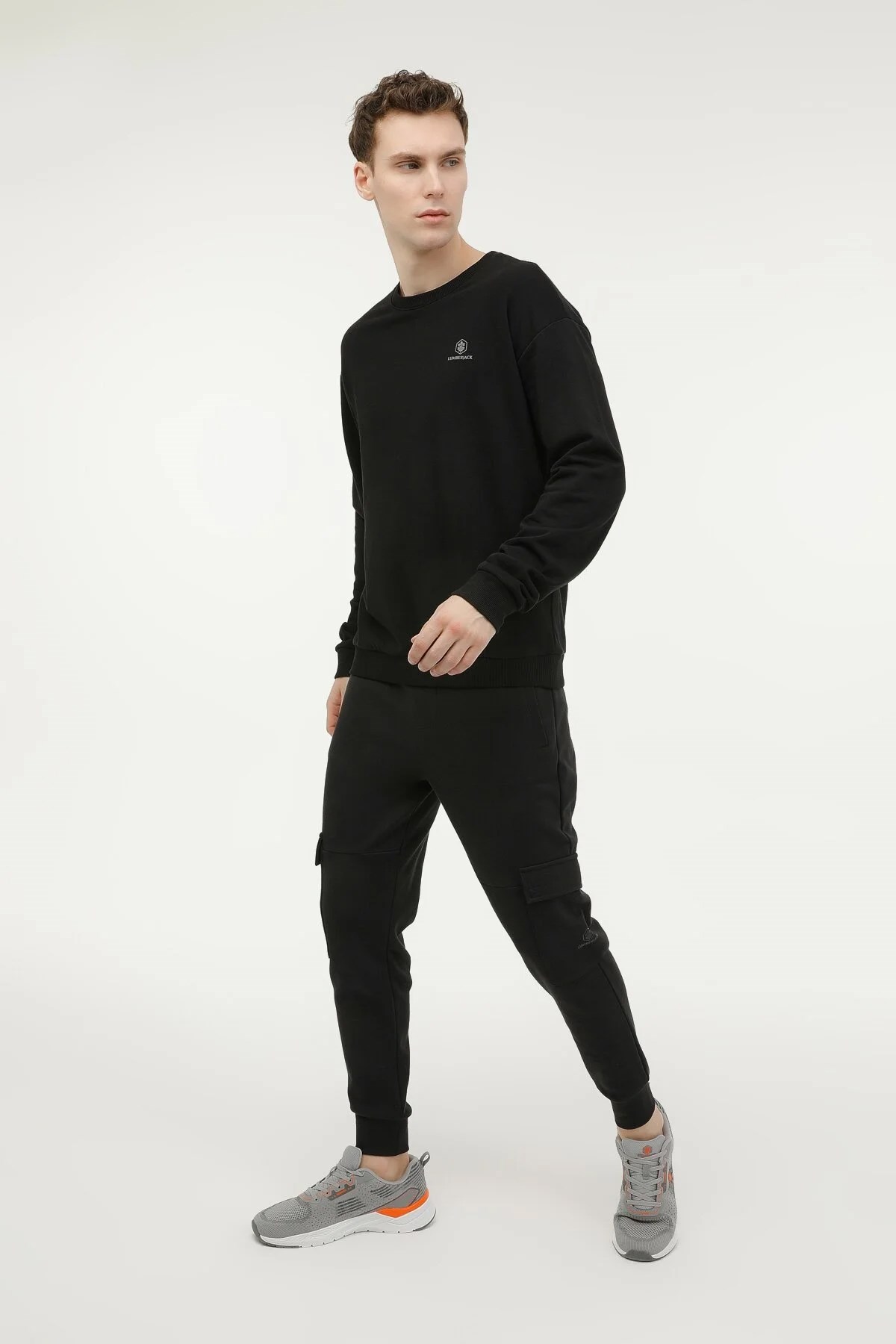 Lumberjack M-Sn75 4FX Erkek Sweatshirt 101497495 Siyah