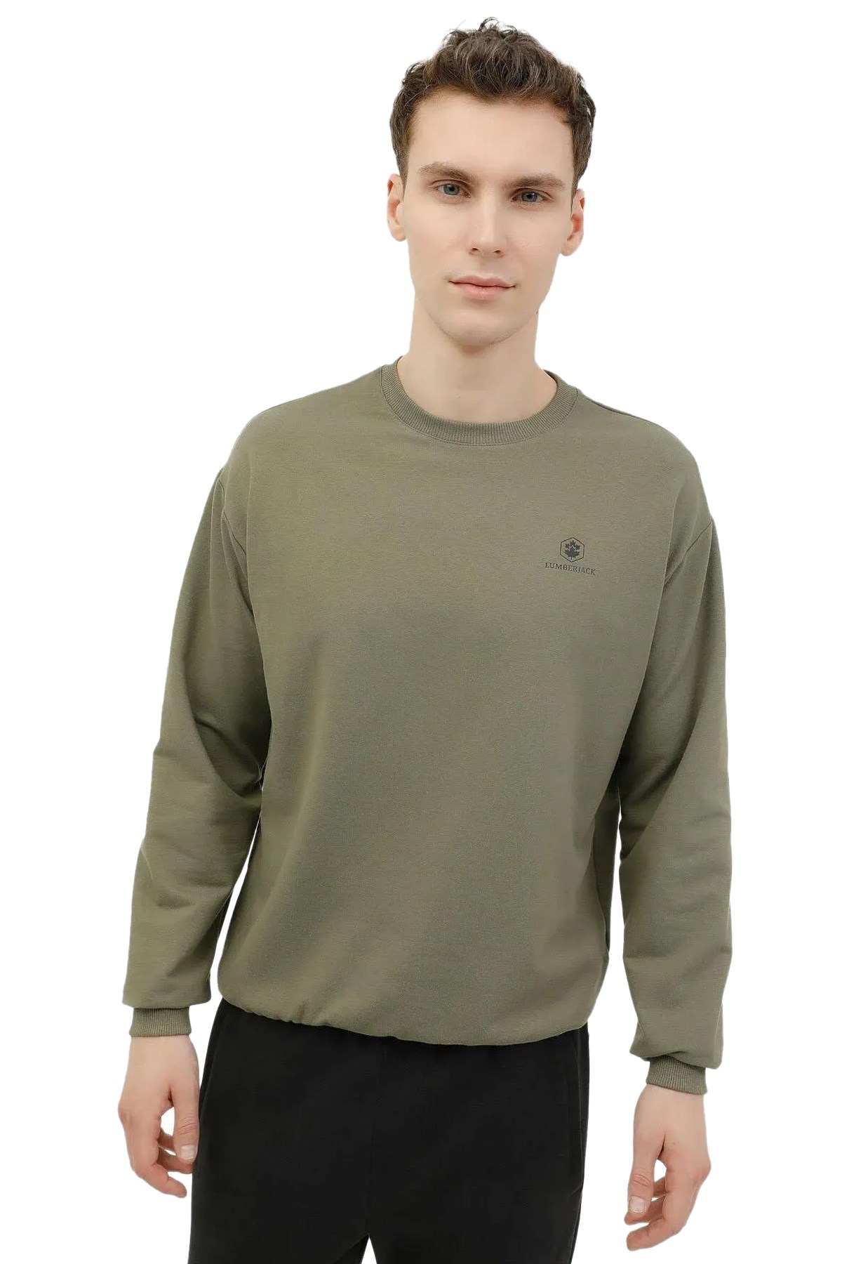 Lumberjack M-Sn75 4FX Erkek Sweatshirt 101497499 Haki