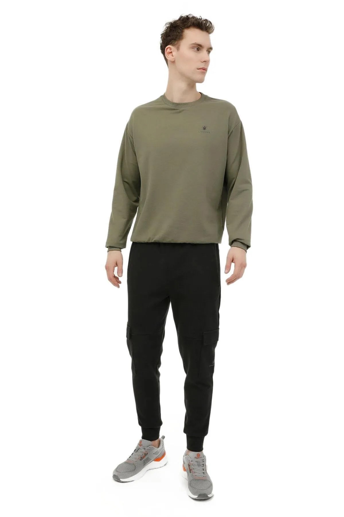 Lumberjack M-Sn75 4FX Erkek Sweatshirt 101497499 Haki