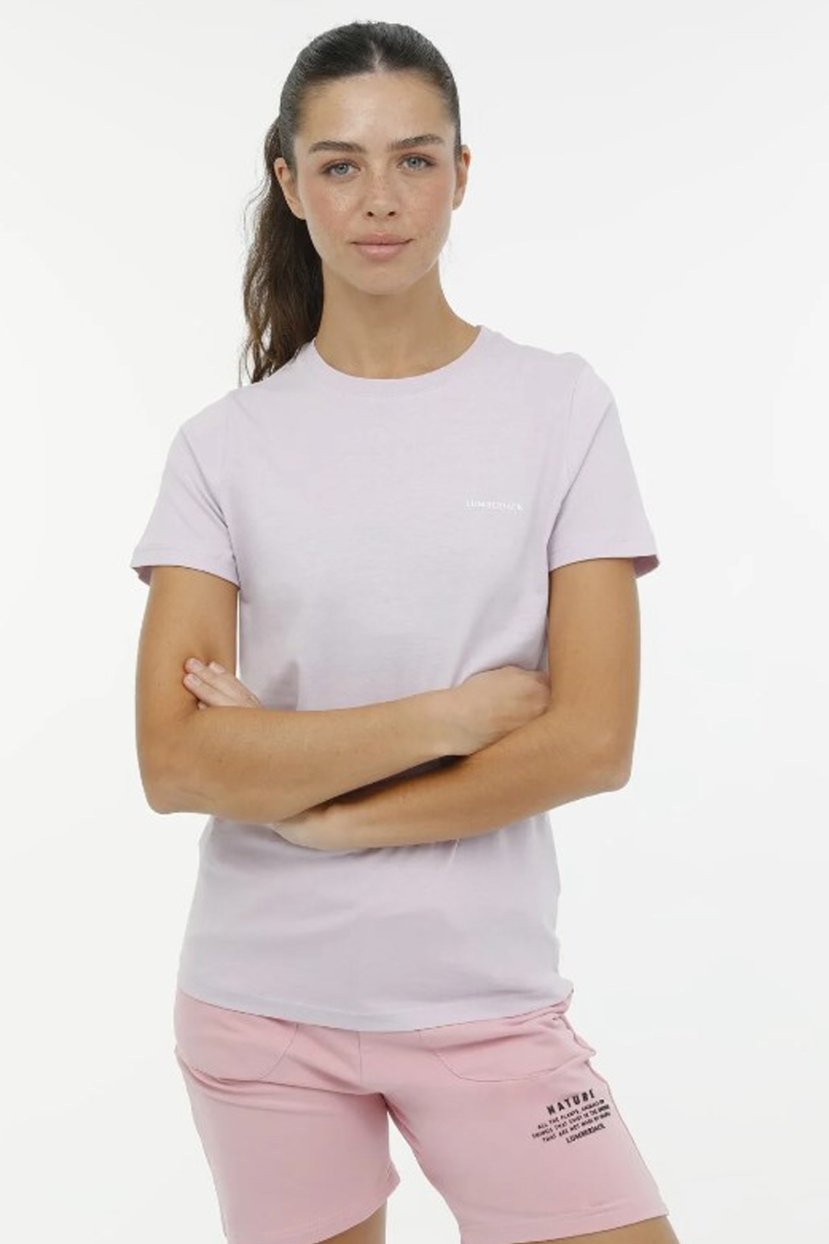 Lumberjack 4M 11Ct122 4FX Kadın Tişört 101503777 Mor