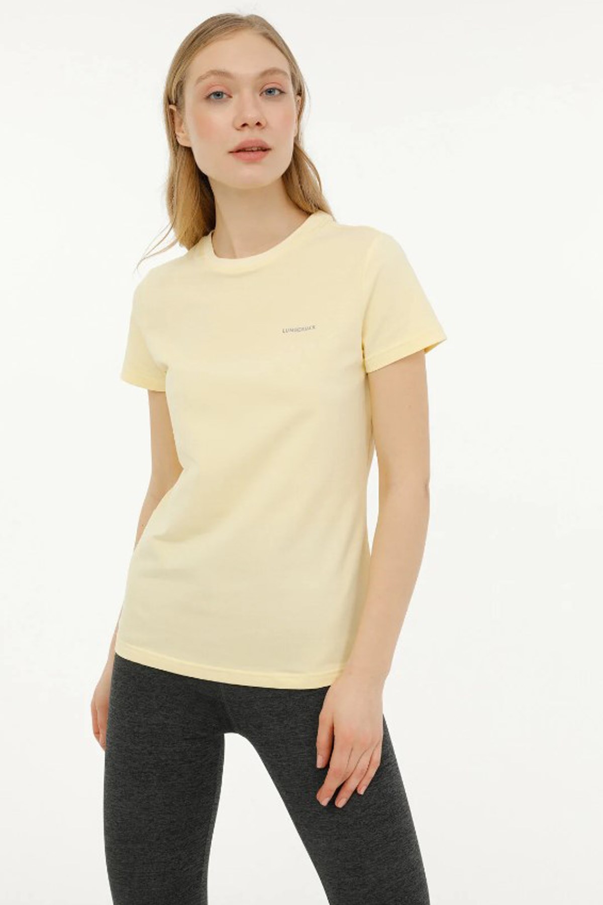 Lumberjack 4M 11Ct122 4FX Kadın Tişört 101503778 Sarı