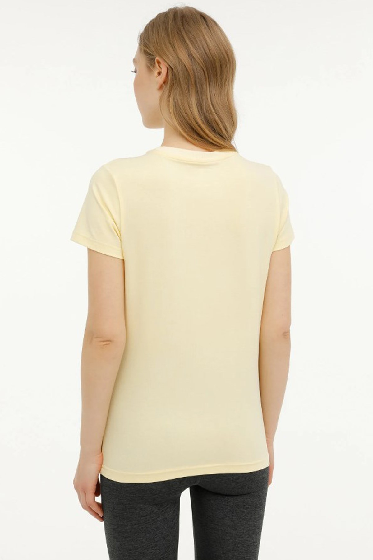 Lumberjack 4M 11Ct122 4FX Kadın Tişört 101503778 Sarı