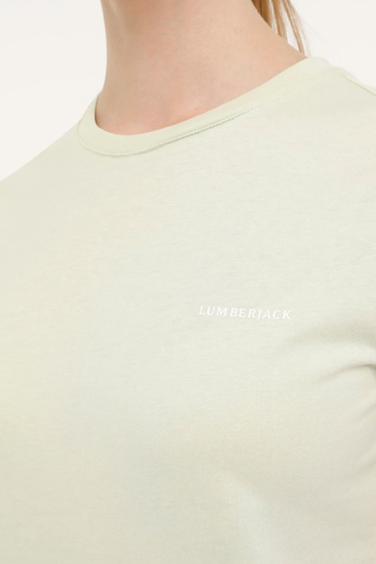 Lumberjack 4M 11Ct122 4FX Kadın Tişört 101503780 Yeşil