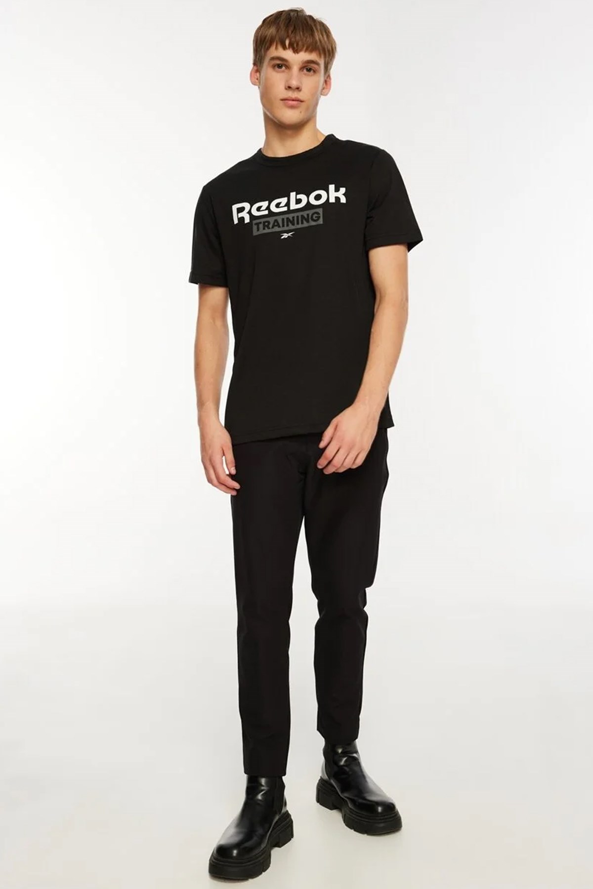 Reebok  Training Gfx Ss Tee Erkek Tişört 101527016 Siyah
