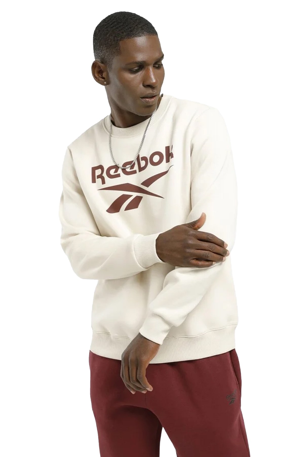 Reebok identity Fleece ST Erkek Sweatshirt 101528057 Bej