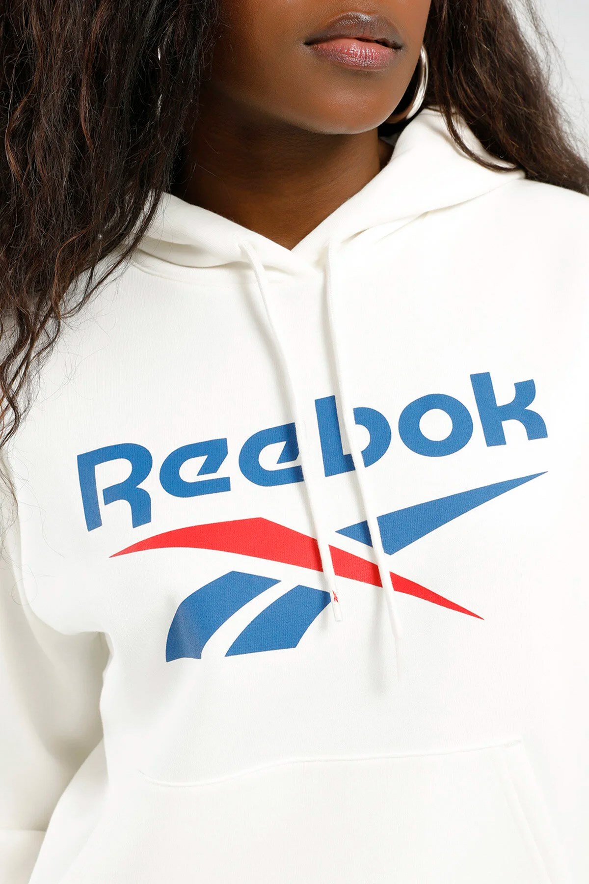 Reebok ID Big Logo Fleece Kadın Sweatshirt 101528791 Beyaz
